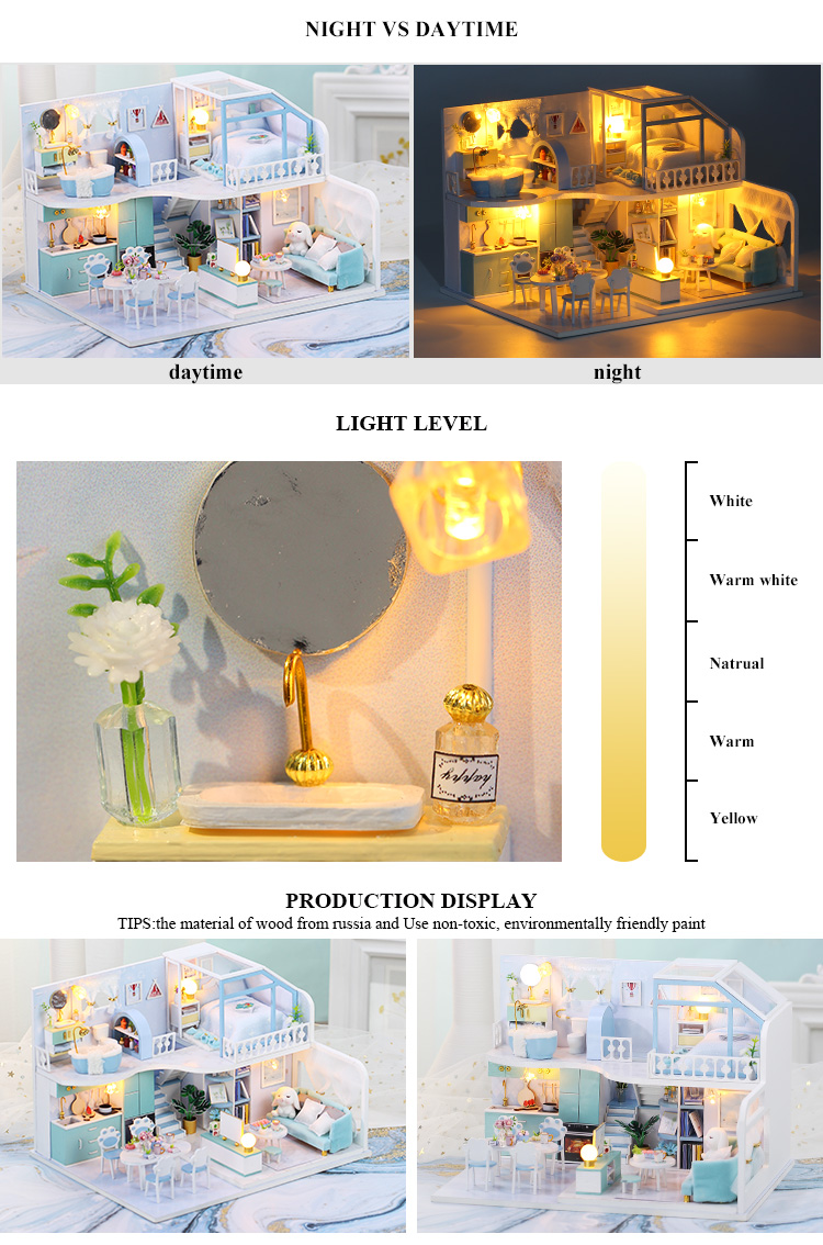 Elevate Your Artistic Endeavors with Crush Blue DIY House, Where Adorable Beauty Meets DIY.