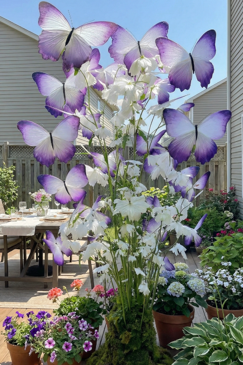 🦋Enchanting Giant Butterfly Flower – Fast Growing Garden DIY