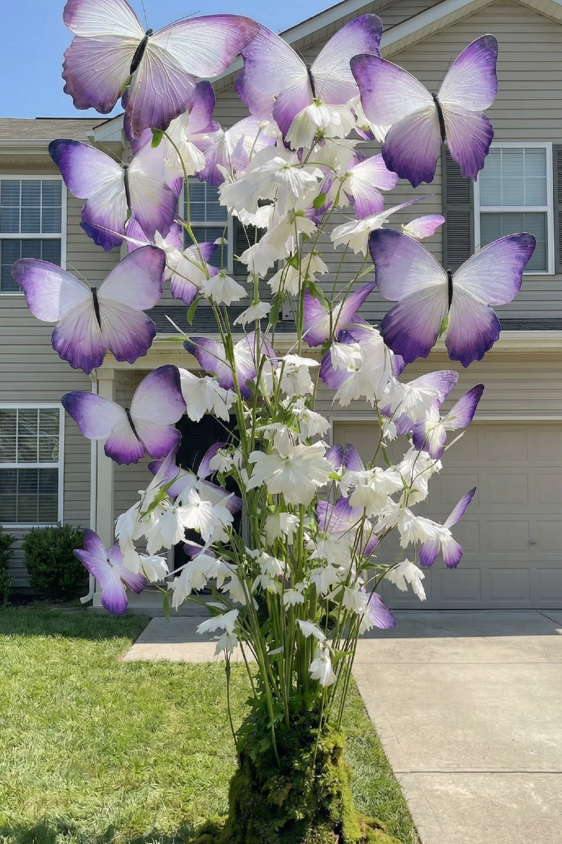 🦋Enchanting Giant Butterfly Flower – Fast Growing Garden DIY