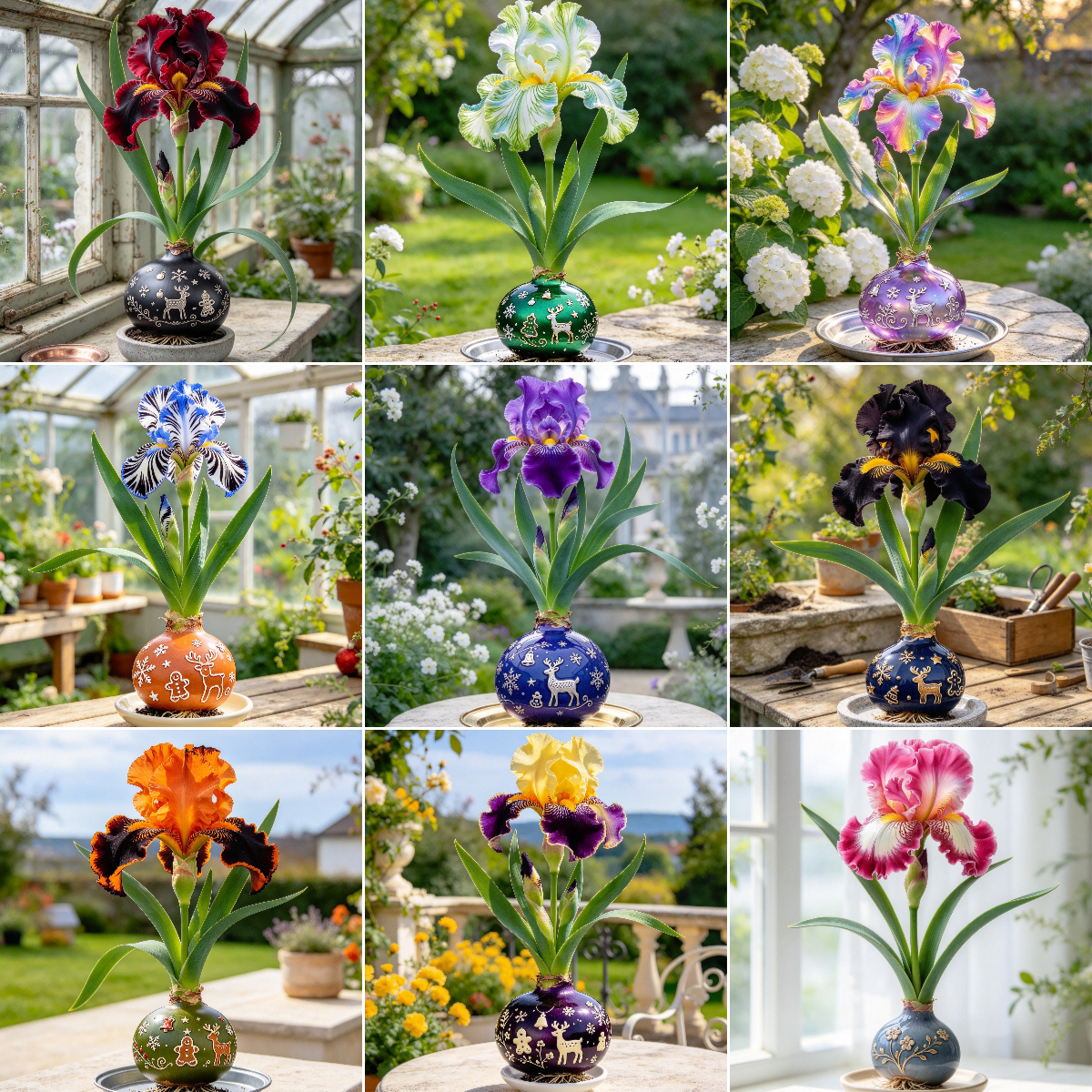 💙 Premium Waxed Rare Iris Bulbs – Soil-Free, Maintenance-Free, Blooms With Ease