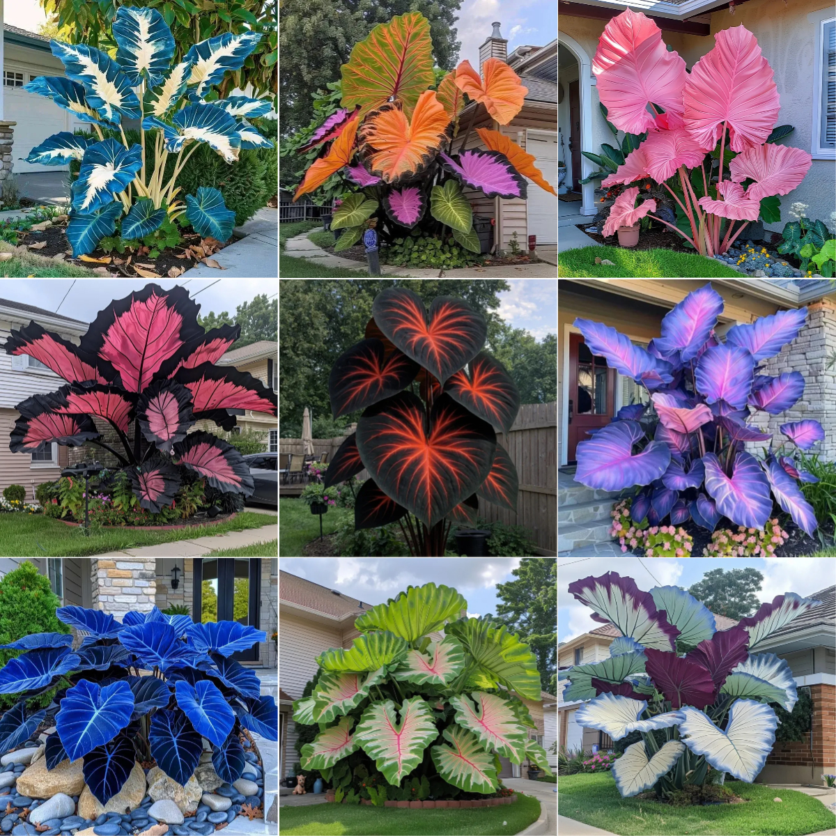 Rare Giant Multi-Color Caladium Bulbs