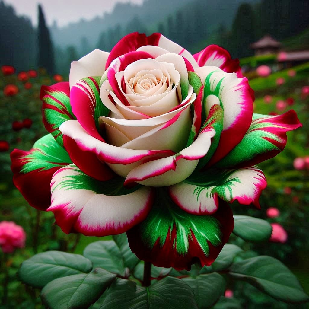 Enchanting Giant Blue Whirlwind Rose
