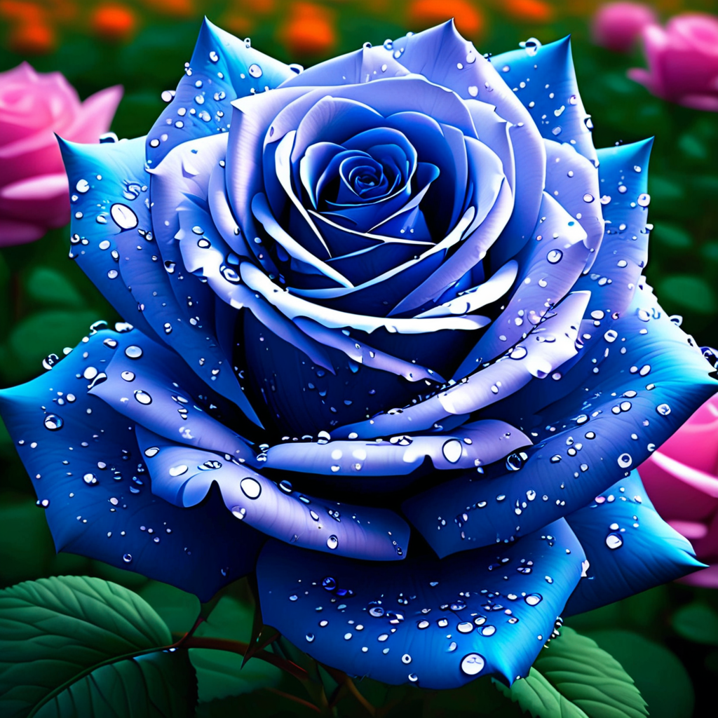Enchanting Giant Blue Whirlwind Rose