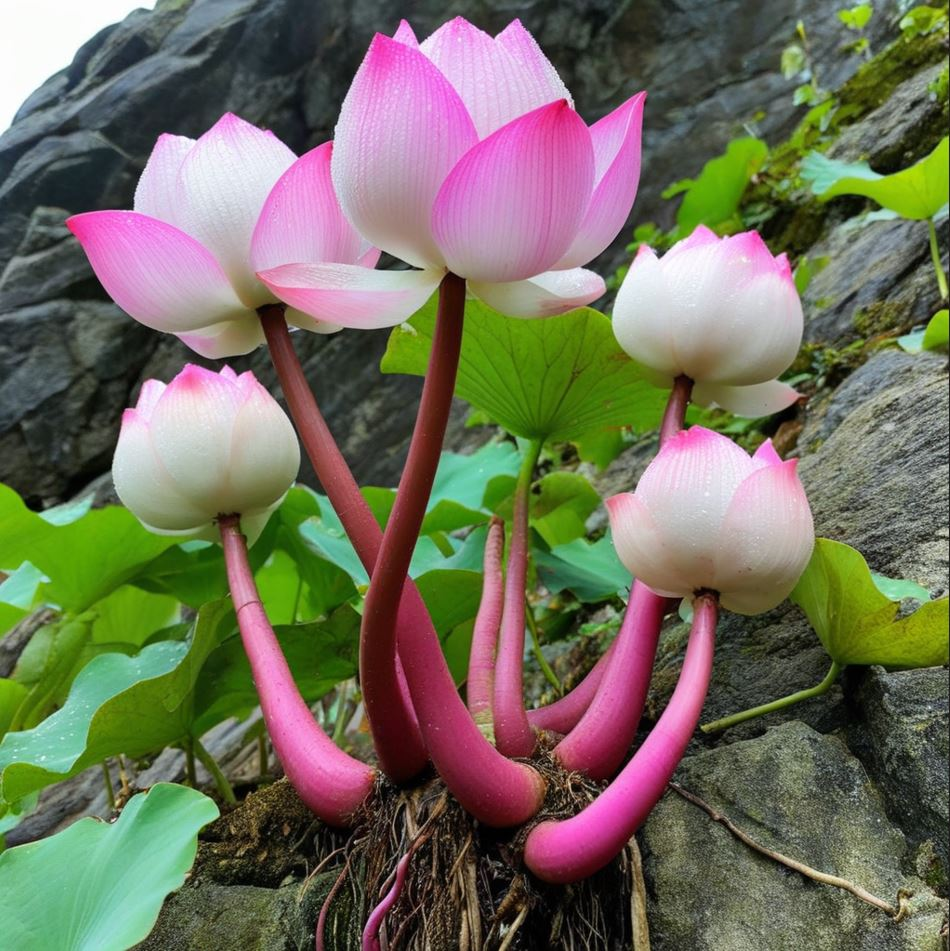 Giant Aquatic and Terrestrial Lotus
