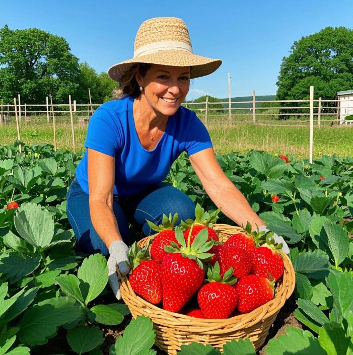 🍓Giant organic red strawberry seeds--sweet and juicy🥤