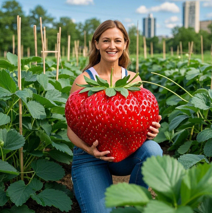 🍓Giant organic red strawberry seeds--sweet and juicy🥤