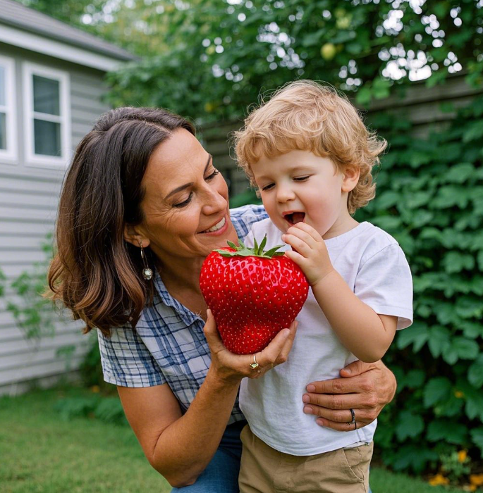 🍓Giant organic red strawberry seeds--sweet and juicy🥤