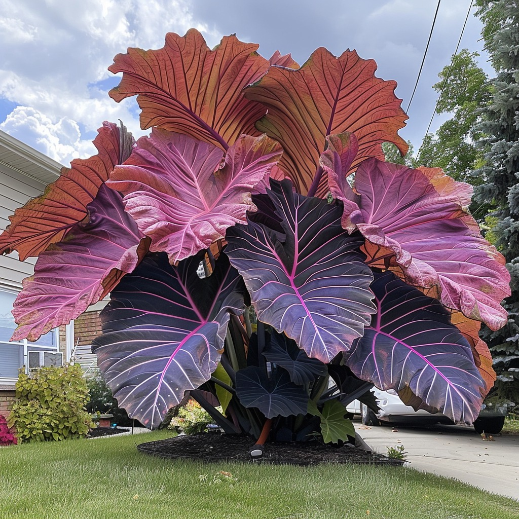 Pink Dusk Big Leaf Caladiums