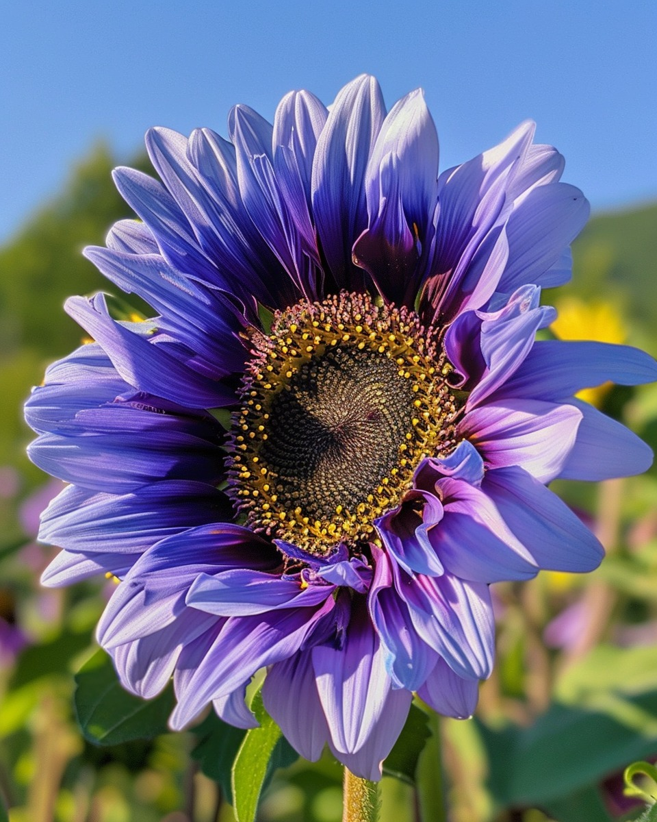 Light purple sunflower seeds