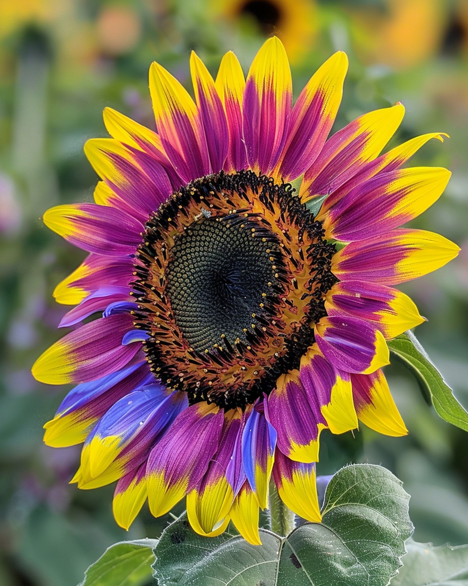  Golden purple sunflower seeds
