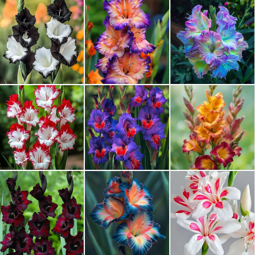 Rare Multi-Colored Gladiolus Bulbs 