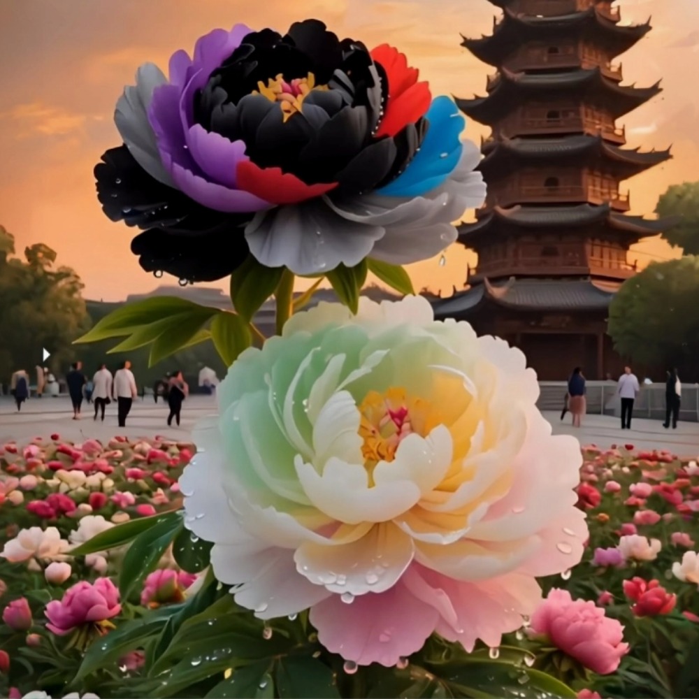 🌸 Premium Colorful Peony King Seeds – The Royal Jewel of the Garden! 🌸