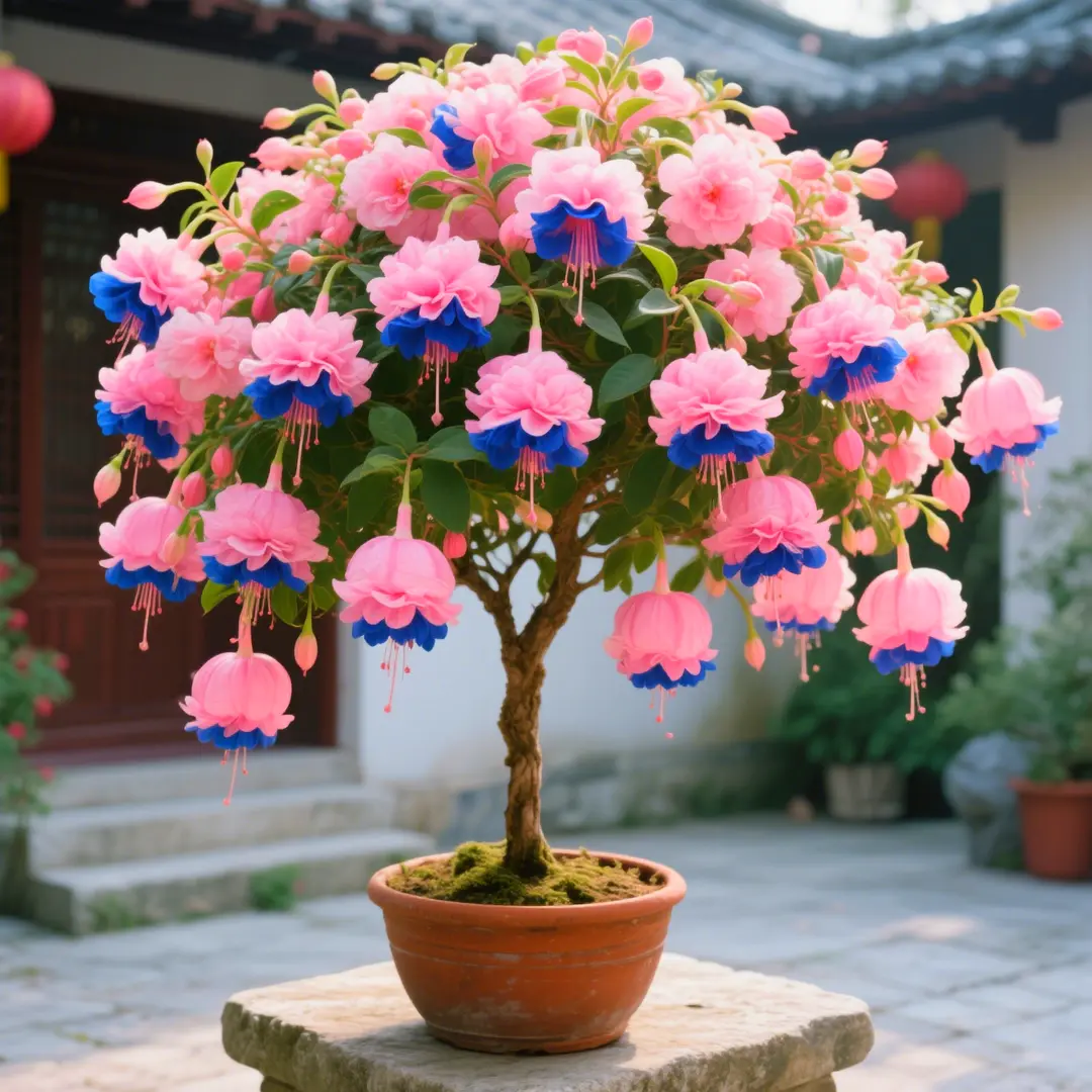 🌸 Rare Double Fuchsia Bulbs--Gorgeous Hanging Blooms | Long-Lasting Color 
