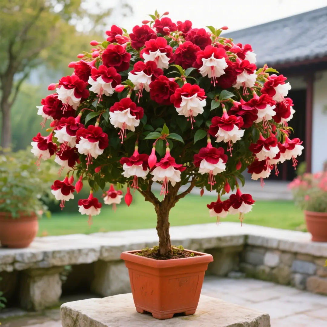 🌸 Rare Double Fuchsia Bulbs--Gorgeous Hanging Blooms | Long-Lasting Color 