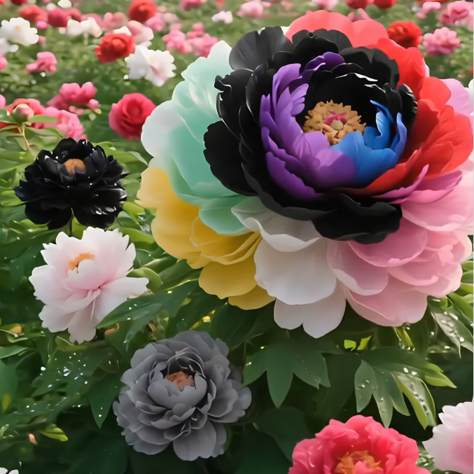 🌸 Premium Colorful Peony King Seeds – The Royal Jewel of the Garden! 🌸
