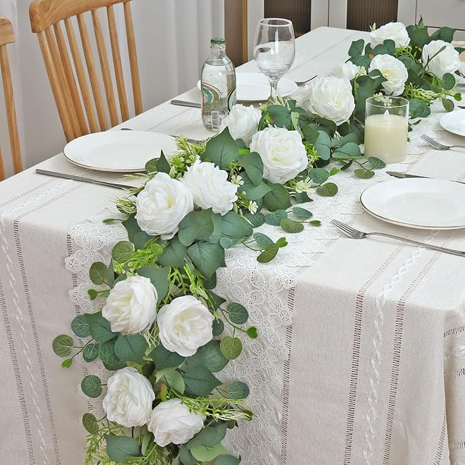 LAST Day 52% OFF🔥1.8-meter Artificial Eucalyptus Leaf and Rose Vine