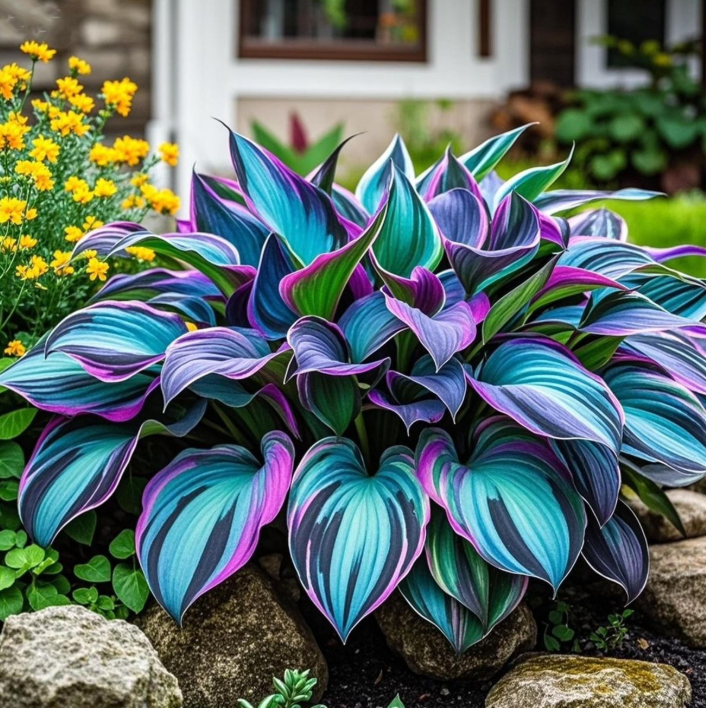 🔥🌌 Glow-in-the-Dark Garden Magic: Rare Blue Flame Hostas