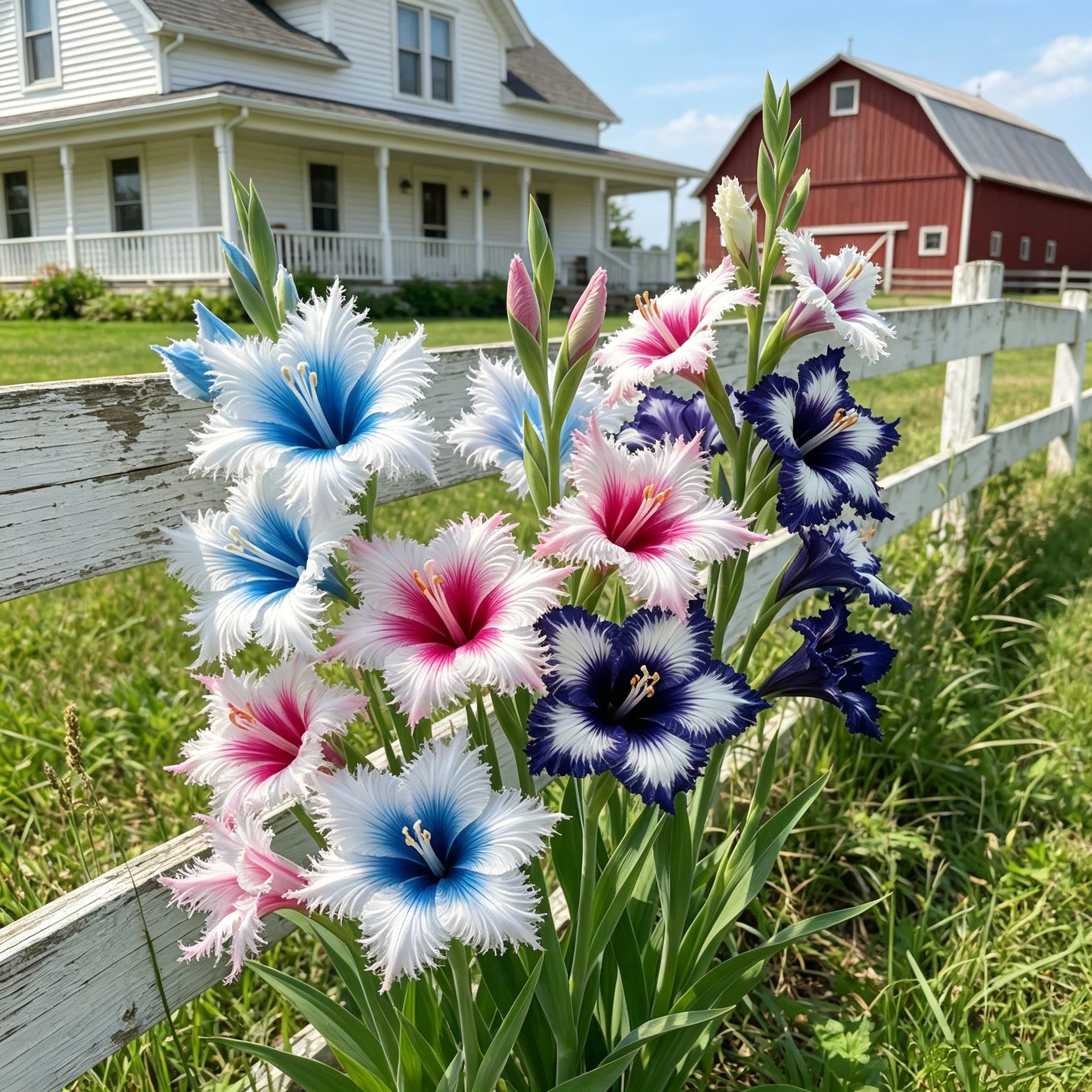 Mixed colors Fringed Gladiolus Sword Lily Gladiolus Bulbs