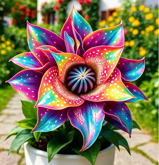 Premium Multicolor Velvet Flame Dahlia Seeds