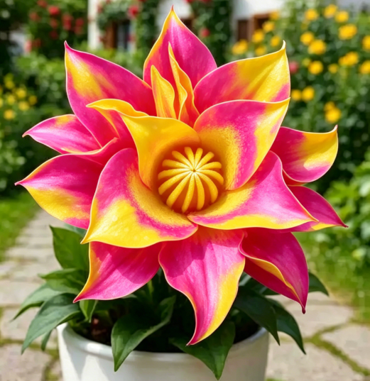 Premium Multicolor Velvet Flame Dahlia Seeds