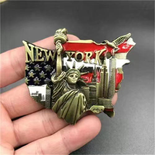 American City Commemorative Resin Refrigerator Magnets
