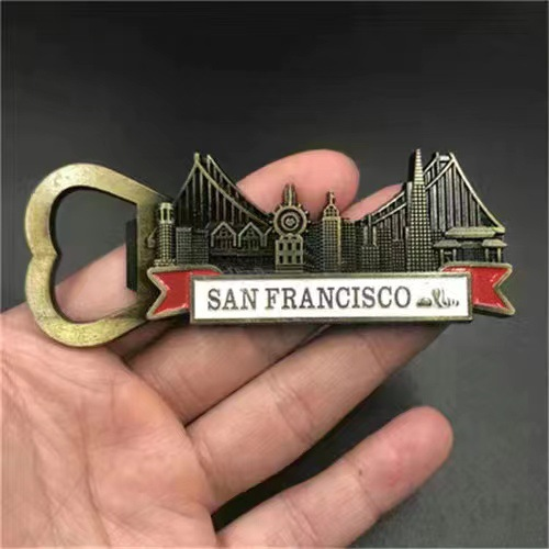 American City Commemorative Resin Refrigerator Magnets