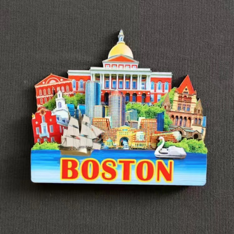 American City Commemorative Resin Refrigerator Magnets