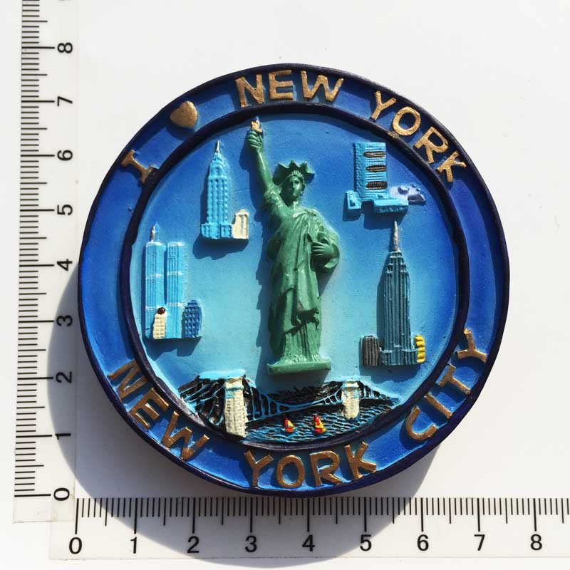 American City Commemorative Resin Refrigerator Magnets
