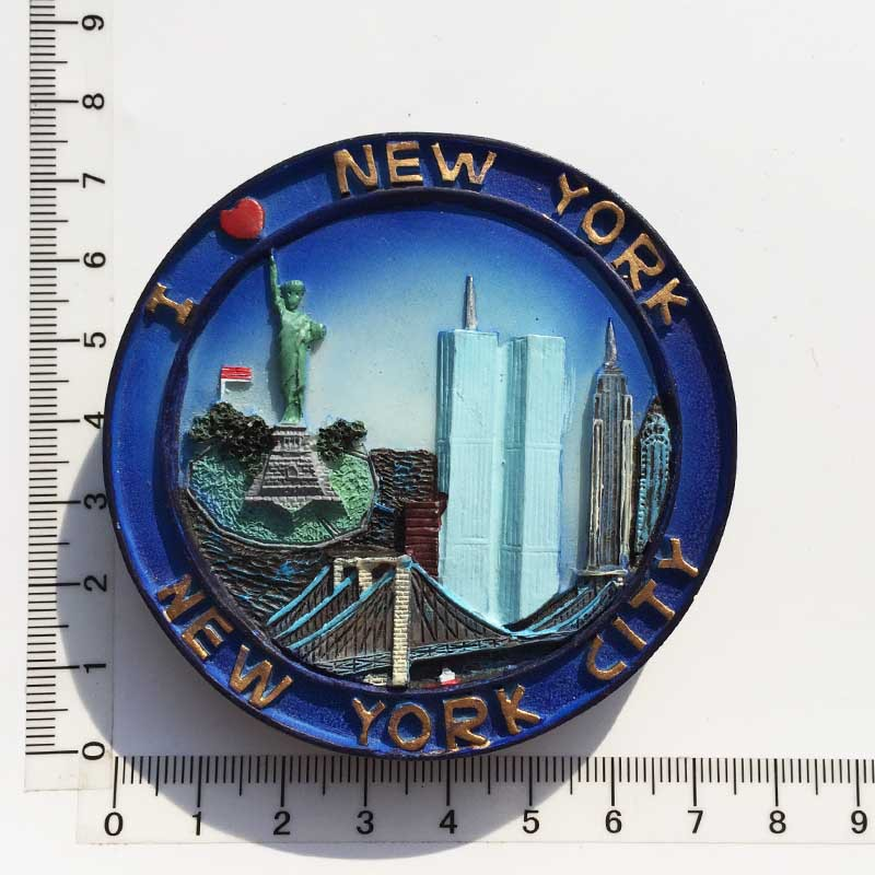 American City Commemorative Resin Refrigerator Magnets