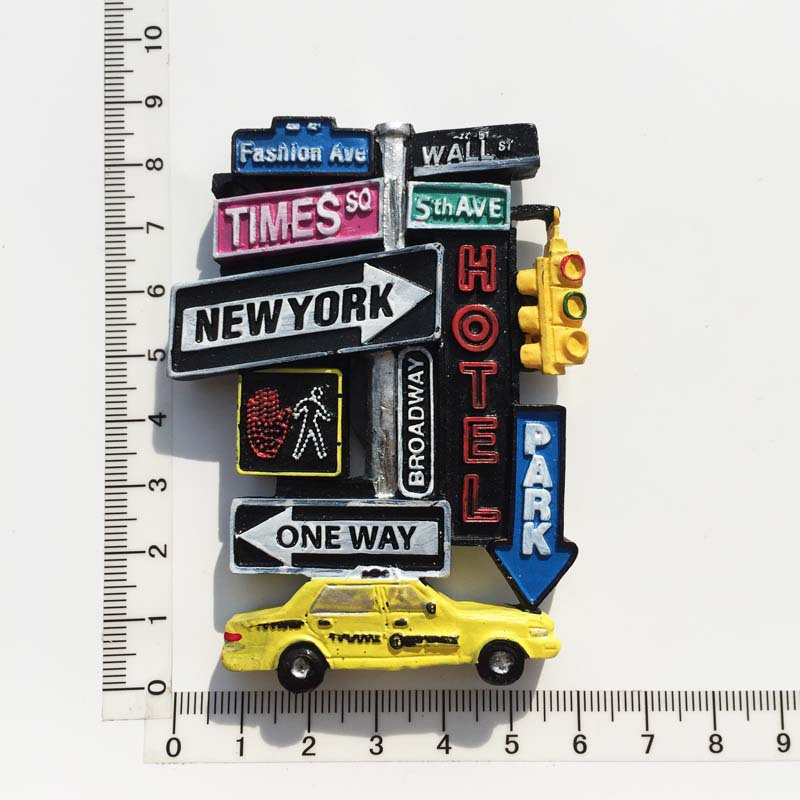 American City Commemorative Resin Refrigerator Magnets
