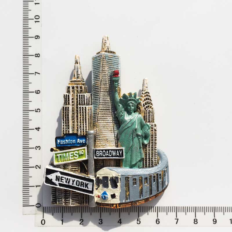 American City Commemorative Resin Refrigerator Magnets