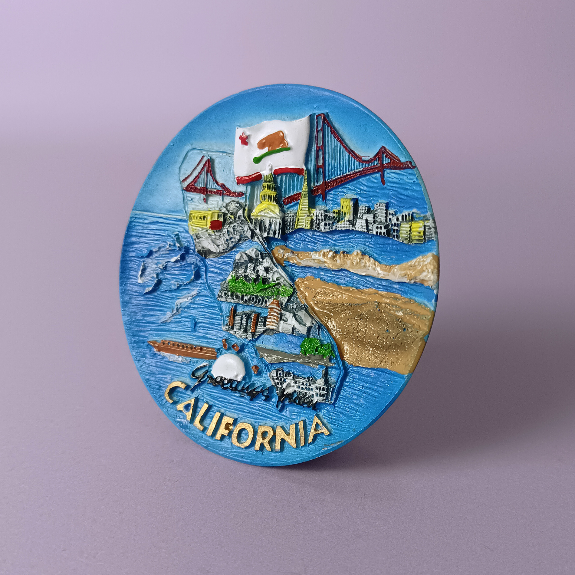 American City Commemorative Resin Refrigerator Magnets