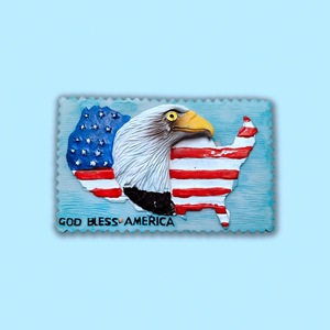 American City Commemorative Resin Refrigerator Magnets