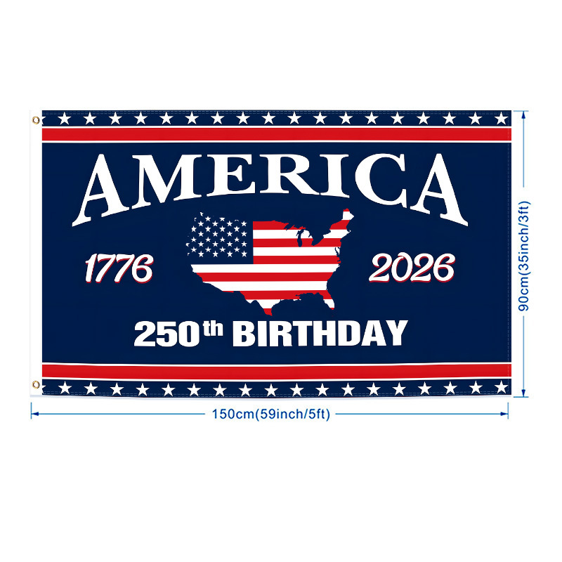 America’s 250th Birthday Traditional Flag 12