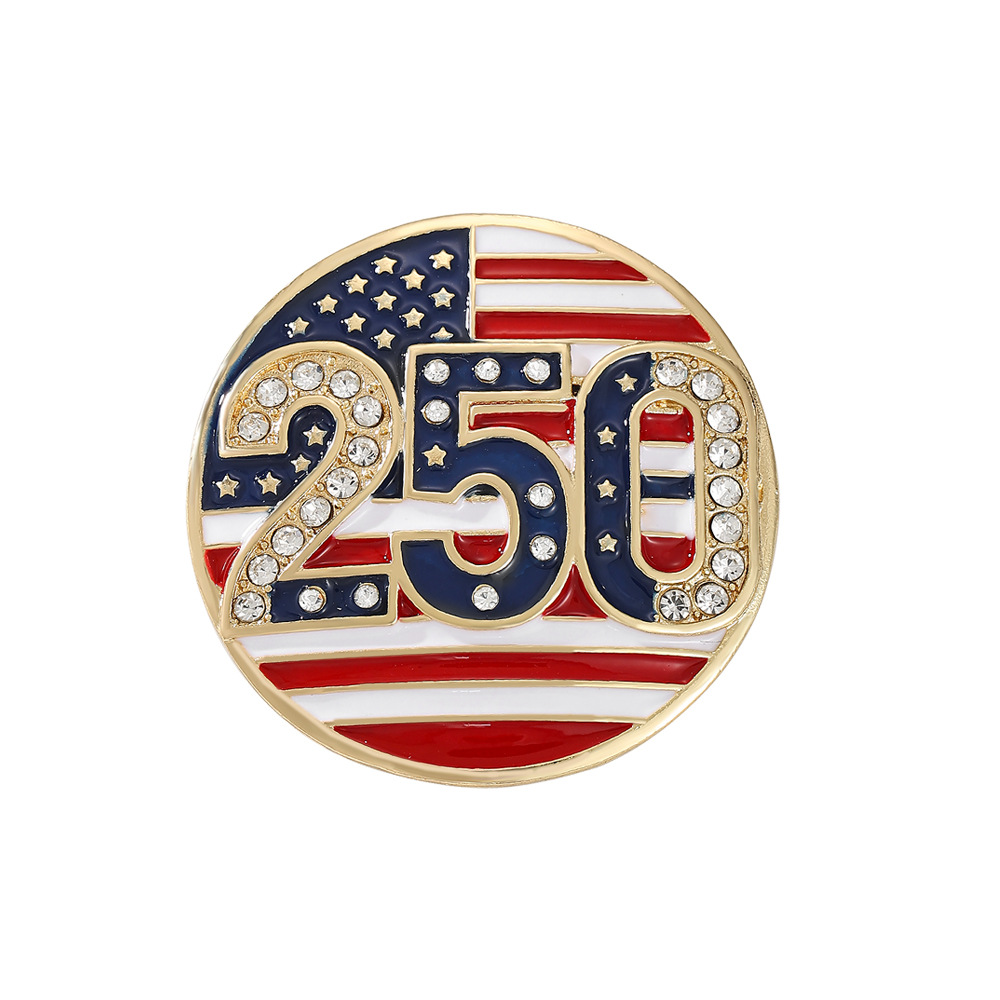 America’s 250th Anniversary Commemorative Enamel Pin ~ Flag