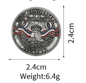 America’s 250th Anniversary Commemorative Enamel Pin ~ Liberty Bell