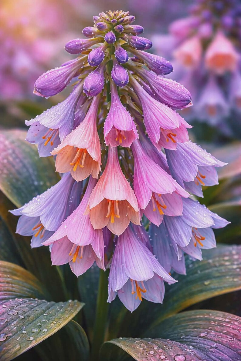 Rare Pink Hosta Seeds, Elegant Bell Bloom Perennial Plant, Shade Garden Ornamental