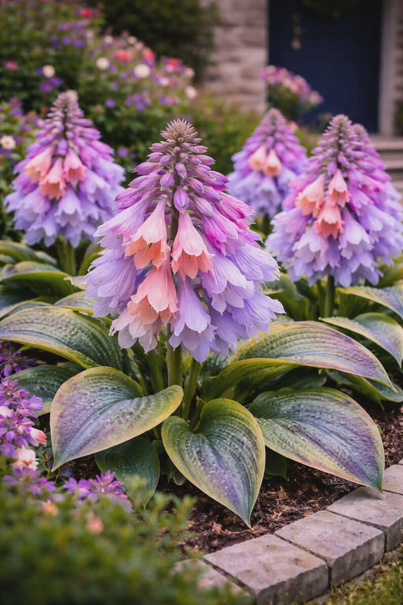 Rare Pink Hosta Seeds, Elegant Bell Bloom Perennial Plant, Shade Garden Ornamental