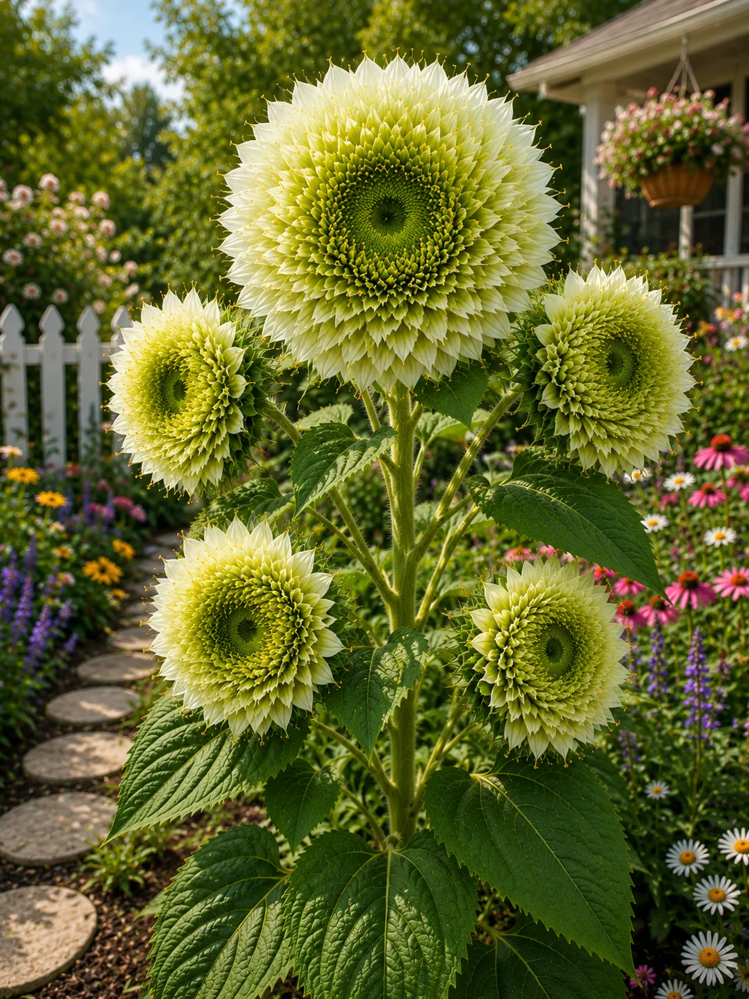 🌈 Rainbow Pompon Sunflower Seeds – Grow the Most Magical Sunflowers in Your Garden! 🌻✨