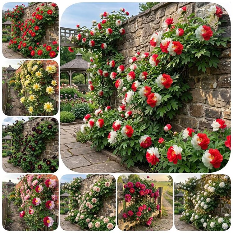 🌸 Rare Climbing Peony Bulbs🪴Big Full Blooms, Cold Hardy Perennial, Easy to Grow Garden Favorite