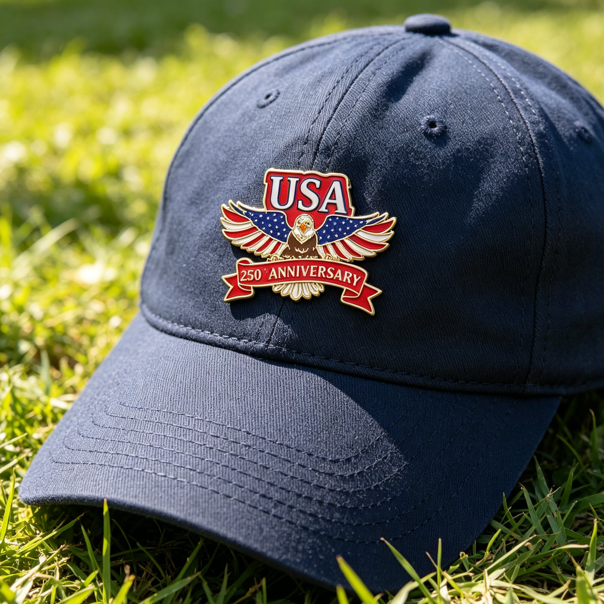 America’s 250th Anniversary Commemorative Enamel Pin Set – Patriotic Collectible Brooches