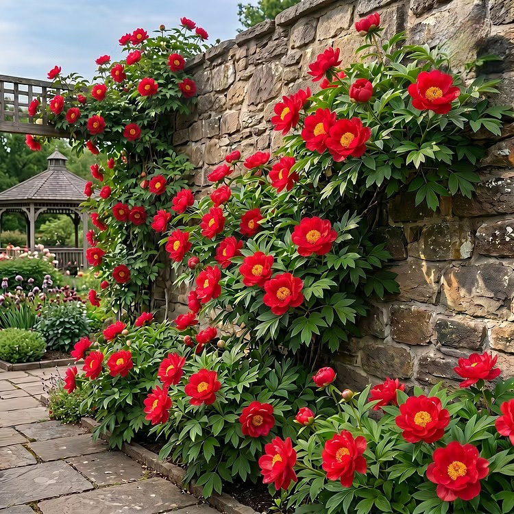 🌸 Rare Climbing Peony Bulbs🪴Big Full Blooms, Cold Hardy Perennial, Easy to Grow Garden Favorite