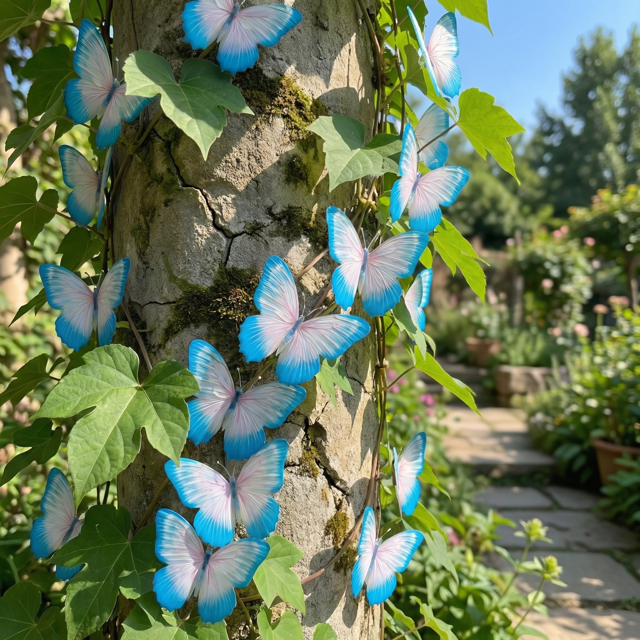 🦋🌸 Climbing Butterfly Morning Glory Flower Seeds – – Fast Growing Garden DIY