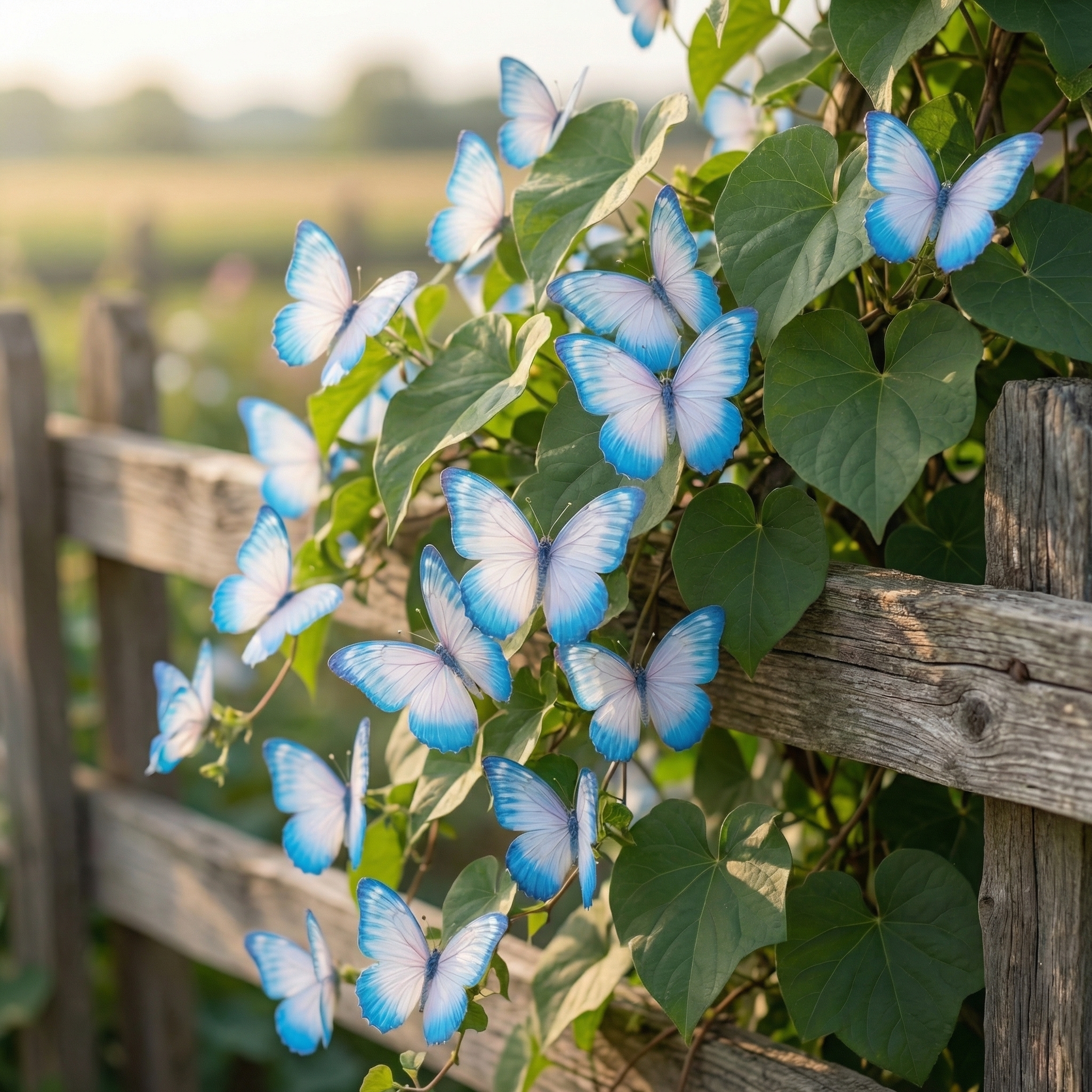 🦋🌸 Climbing Butterfly Morning Glory Flower Seeds – – Fast Growing Garden DIY