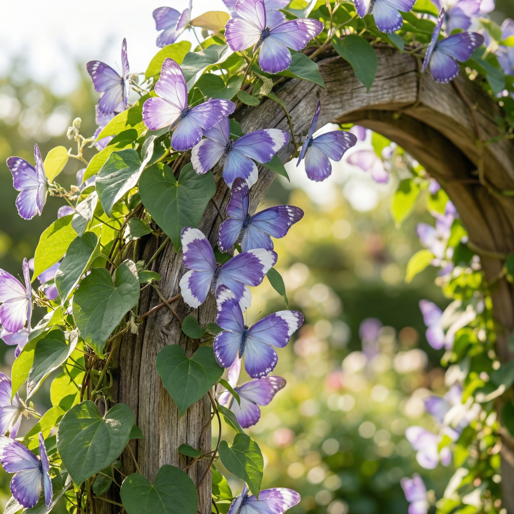 🦋🌸 Climbing Butterfly Morning Glory Flower Seeds – – Fast Growing Garden DIY