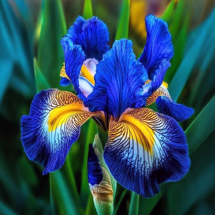 🦓 Zebra Stripes Iris Bulbs – Bold Patterns, Timeless Elegance 🌿