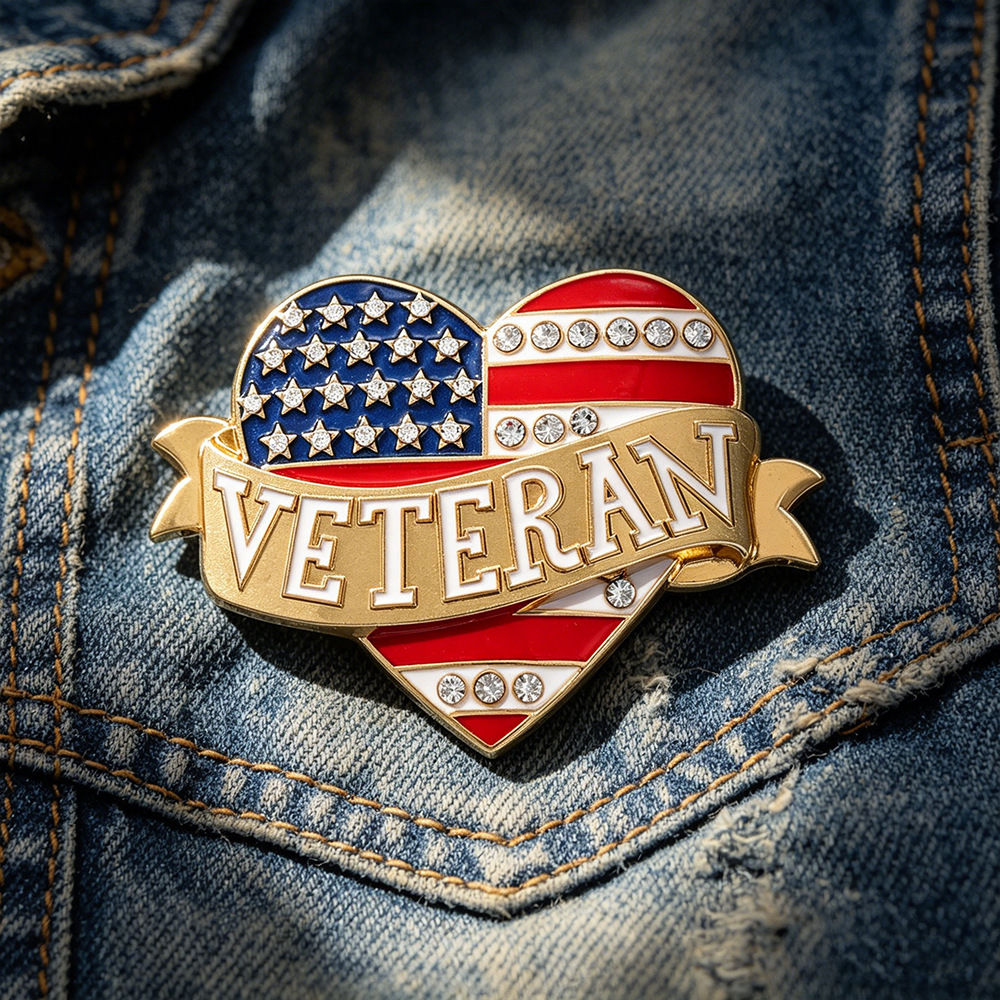 America’s 250th Anniversary Commemorative Enamel Pin ~ Love
