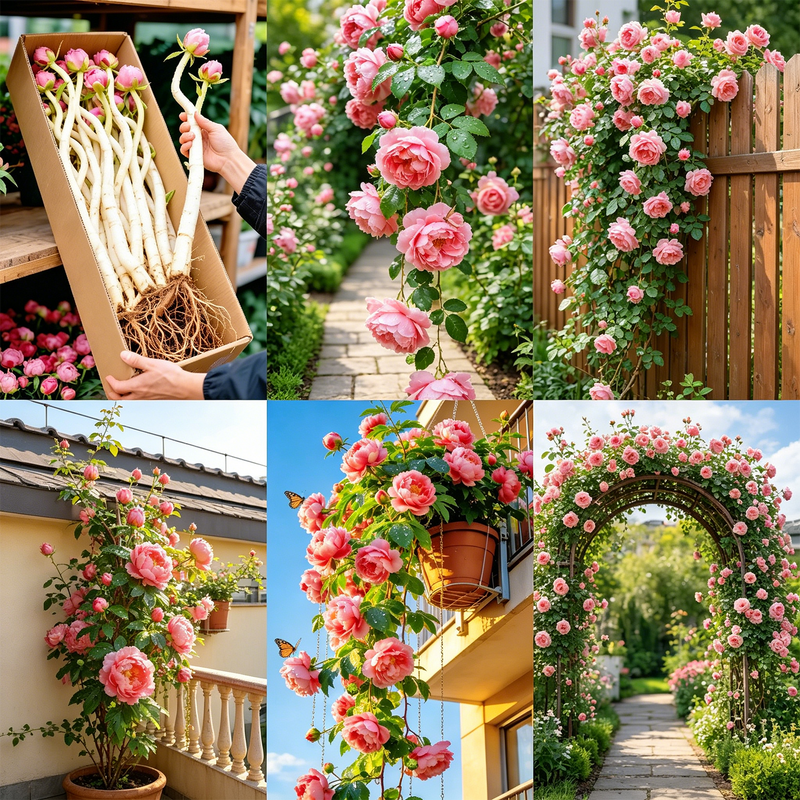 Rose Cascade – Premium Climbing Rose Bulbs