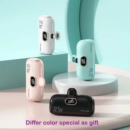 🎉⏰5000mAh Mini Portable Charger Power Bank for phone🔋