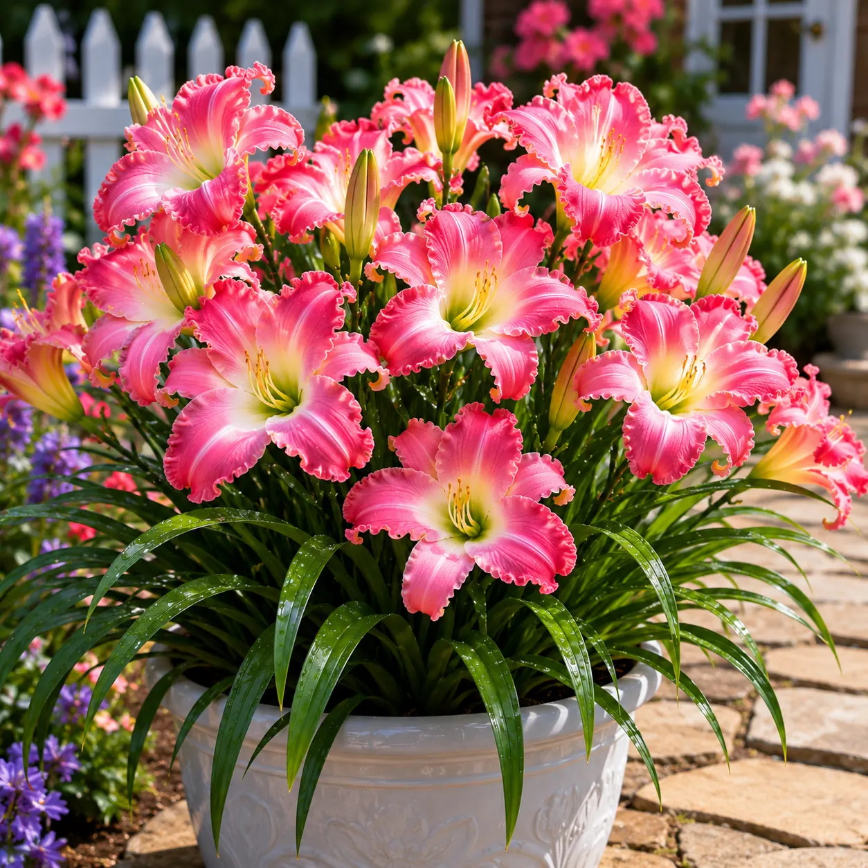🌸 Giant Bloom Daylily Bulbs – Massive Colorful Flowers & Easy-Care Perennial